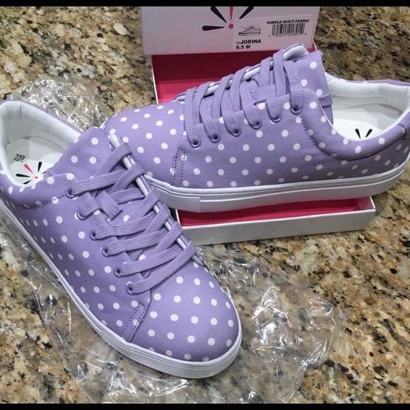 isaac mizrahi polka dot sneakers